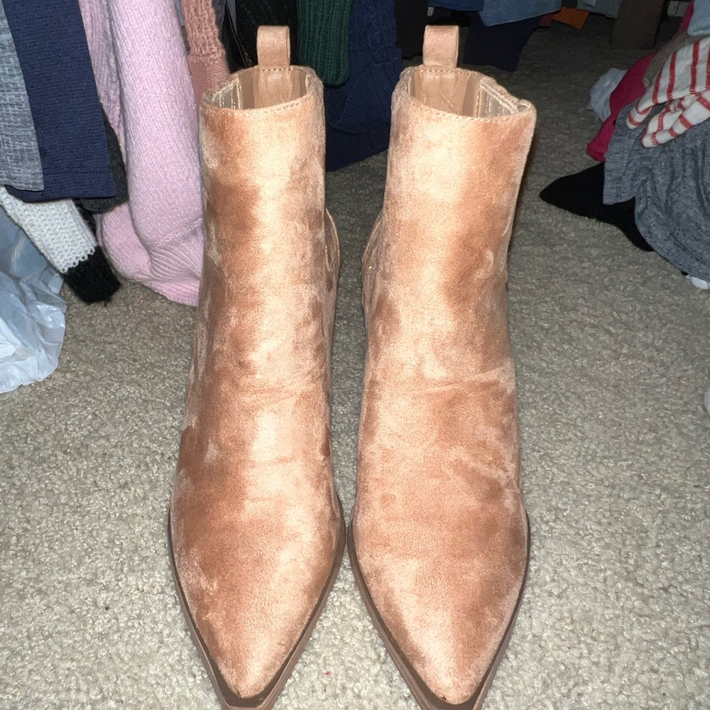 Tan Suede Ankle Boots